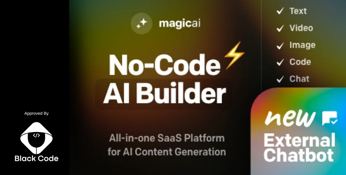 MagicAI - OpenAI Content, Text, Image, Video, Chat, Voice, and Code Generator as SaaS